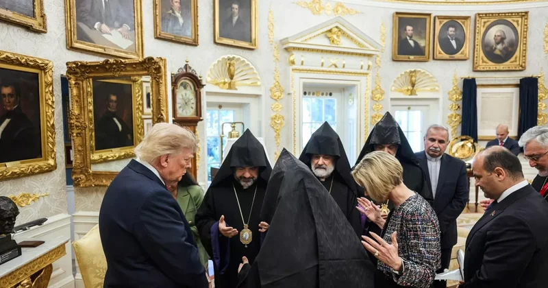 Erməni dini liderlər Trampın sülh səylərinə dua ilə dəstək verdilər FOTO