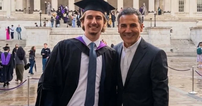 Ferhat Göçerin 20 yaşlı oğlu universiteti fərqlənmə diplomu ilə bitirdi