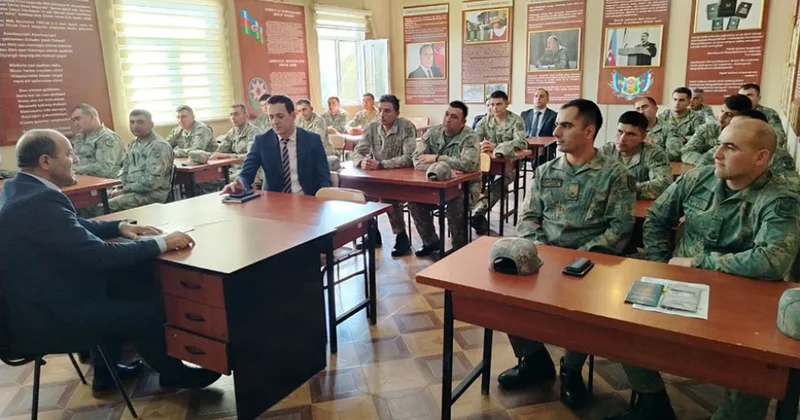 Ombudsman Aparatının nümayəndələri hərbi hissədə olublar