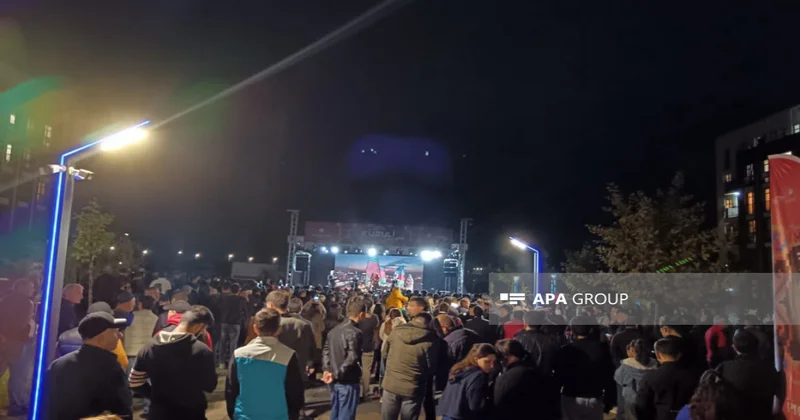 Füzuli Şəhəri Günü münasibətilə atəşfəşanlıq olub FOTO