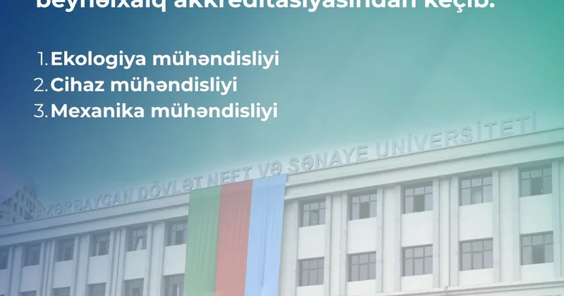 ADNSU nun daha 3 ixtisası ASIIN beynəlxalq akkreditasiyasından keçib