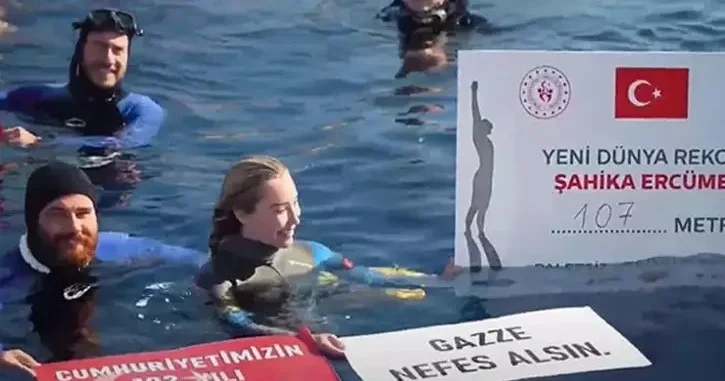 “Qəzza nəfəs alsın” deyərək rekordunu təzələdi VİDEO