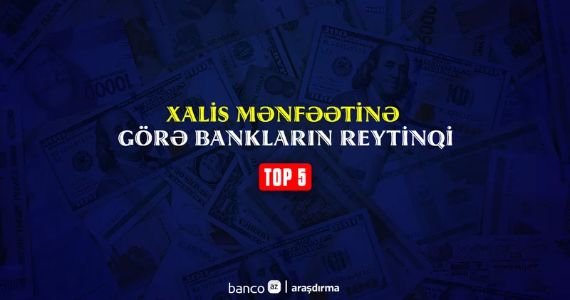 Ən çox xalis mənfəət əldə edən banklar TOP 5