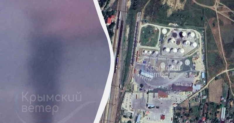Ukrayna PUA larla Krıma hücum edib, neft bazası yanıb