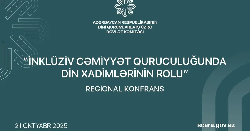 Gəncədə “İnklüziv cəmiyyət quruculuğunda din xadimlərinin rolu” mövzusunda regional konfrans keçiriləcək