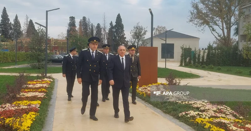 Baş prokuror Kamran Əliyev Gəncə Memorial kompleksini ziyarət edib FOTO