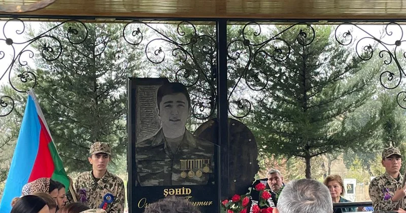 İsmayıllıda şəhid Teymur Osmanlının anım mərasimi keçirilib FOTOLAR