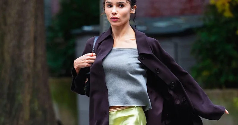 Zoe Kravitz film çəkilişində