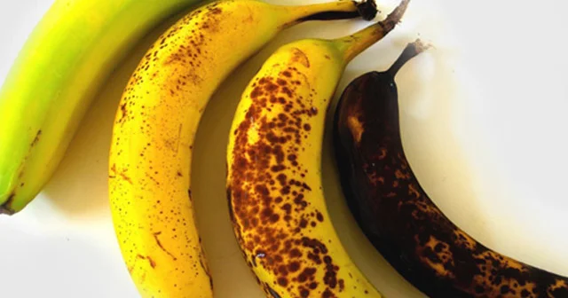 Bananın rənginə görə faydası: yaşıl bağırsaqlar üçün, sarı...