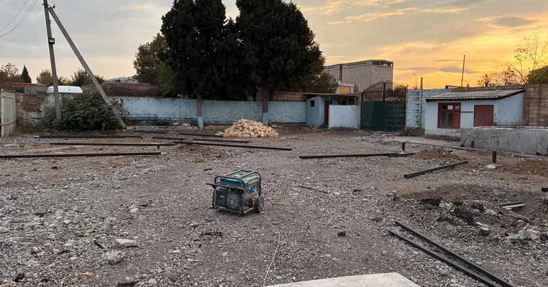 Gəncədə qanunsuz tikinti işləri araşdırılır Fotolar