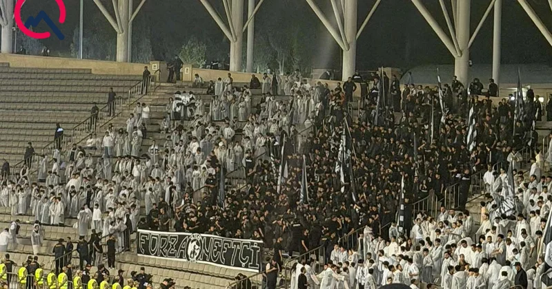 “Qarabağ” “Neftçi” matçından öncə stadionda diqqətçəkən mənzərə Fotolar Video