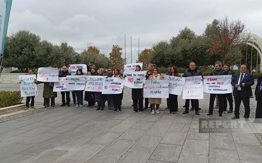 Bakıda Frank Peloniyə qarşı etiraz aksiyası keçirildi