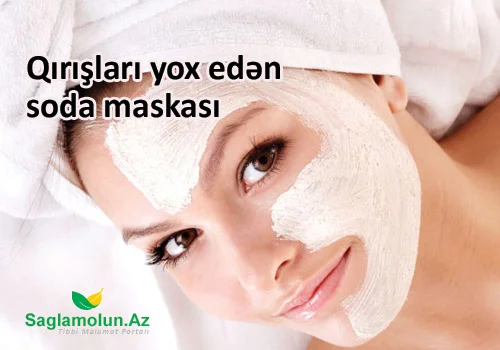 Qırışları yox edən soda maskası