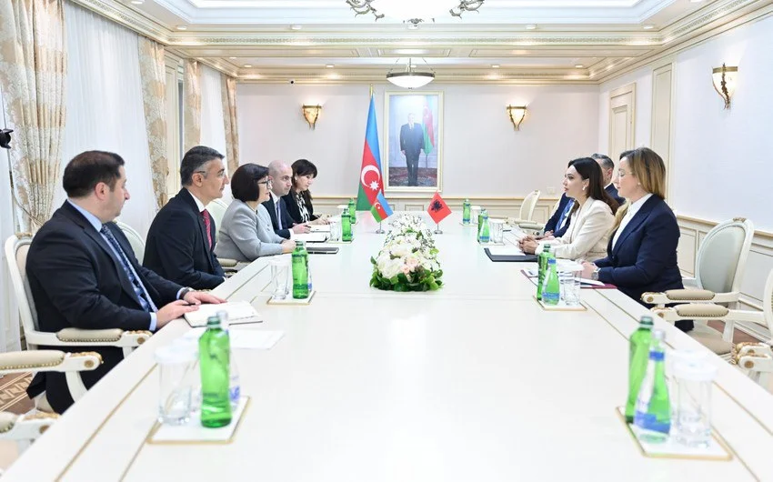 Sahibə Qafarova albaniyalı həmkarına: Bəzi dövlətlər ölkəmizə qarşı siyasi hücumlar edir FOTO