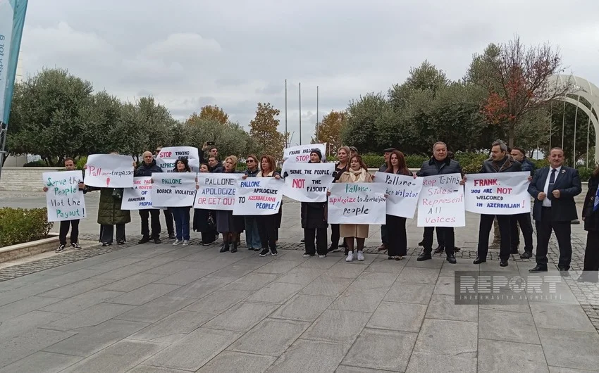 Bakıda Frank Peloniyə qarşı etiraz aksiyası keçirilir Azərbaycanda özəl xəbərlər, araşdırmalar, təhlillər və müsahibələrin tək ünvanı