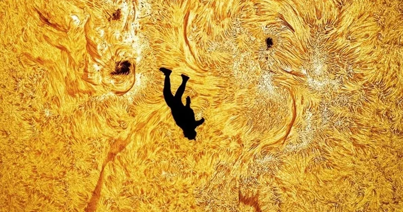 Günəşin qarşısından düşən adam: Tarixi foto necə çəkilib?