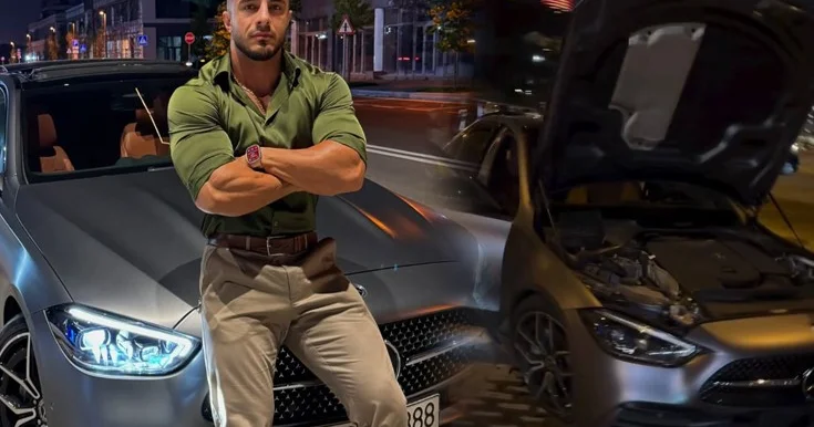 Həmin Mercedes lə qəza törətdiyi anları paylaşdı Video