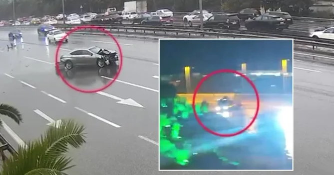 Bakıda yağışlı havada ağır qəzaların ANBAAN VİDEOSU