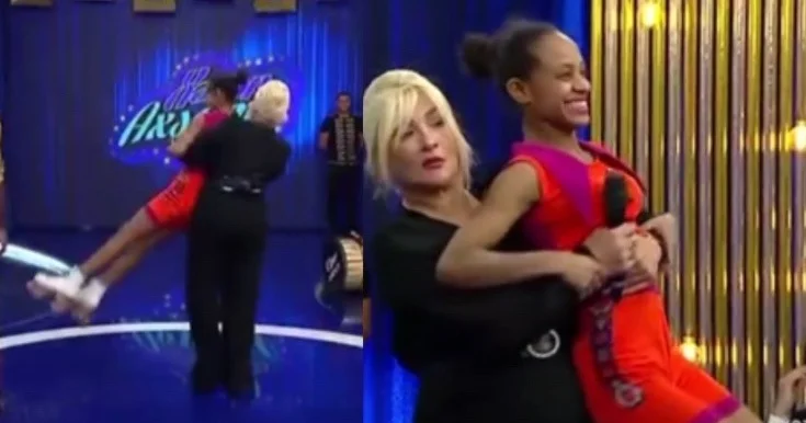 Mətanət efirdə qonağı qucağına alıb fırlatdı Video