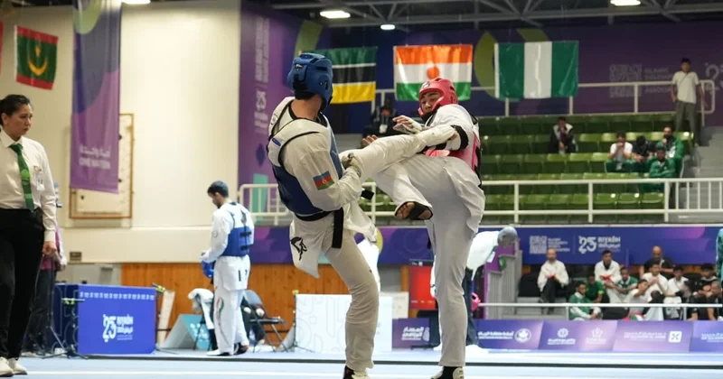 Eltac Qafarov İslam Oyunlarında yarımfinala yüksəlib FOTO