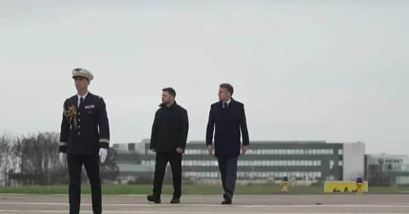 Makronla danışıqlar üçün Parisə uçdu VİDEO