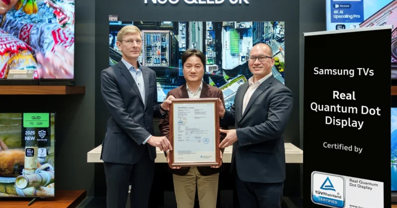 Samsung получила международные сертификаты SGS и TÜV Rheinland за безопасные и экологичные квантовые дисплеи без кадмия