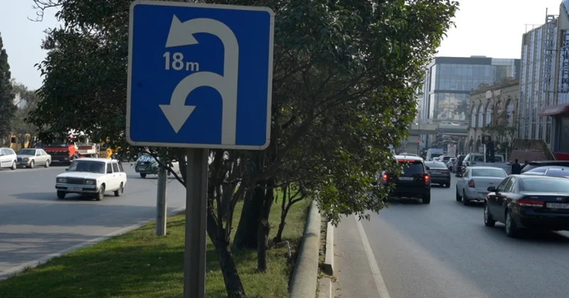 Qəza yaradan “U” dönüşləri VİDEO