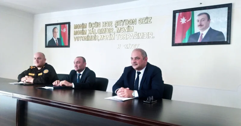 Yardımlıda fövqəladə hallara qarşı qabaqlayıcı tədbirlərin həyata keçirilməsi sahəsində birgə fəaliyyətin təşkili ilə bağlı müzakirələr aparılıb