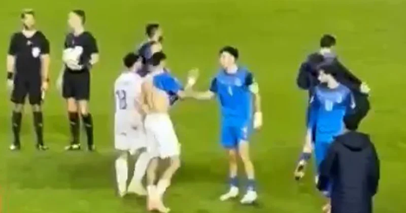 Millimizin futbolçuları fransalı oyunçuların formasını aldı Video