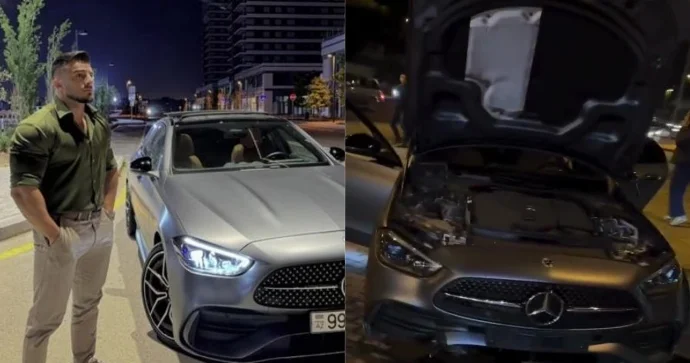 Tanınmış idmançı sükan arxasında telefonla oynadı, qəzaya düşdü DYP dən AÇIQLAMA VİDEO