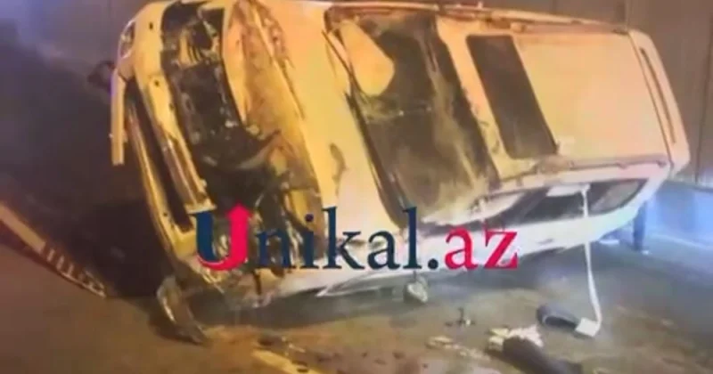 Bakıda Land Cruiser aşdı VİDEO