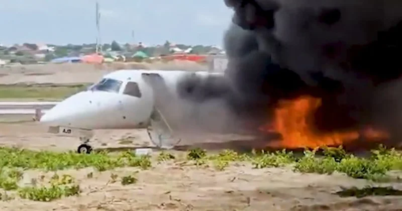 Naziri daşıyan təyyarə külə döndü