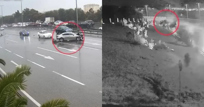 Ara məsafəsini düzgün saxlamayanların törətdiyi qəzalar DİN dən REAL VİDEO