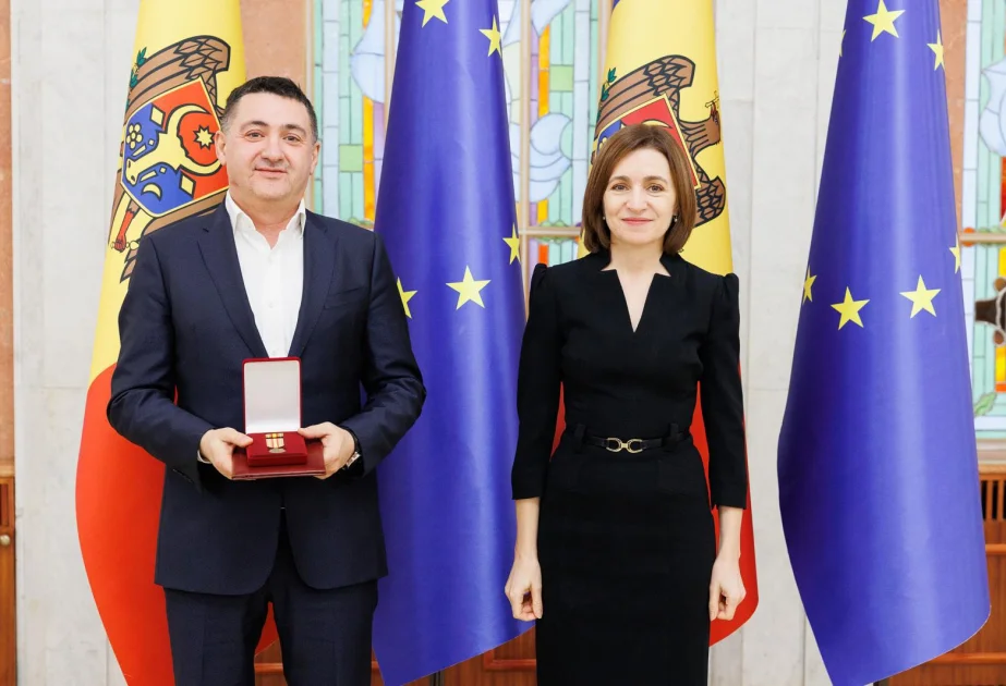 Moldova Prezidenti Azərbaycanın diaspor rəhbərini “Vətəndaş xidmətlərinə görə” medalı ilə təltif edib AZƏRTAC