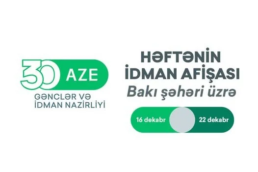 Bakı üzrə HƏFTƏNİN İDMAN AFİŞASI İdman və Biz