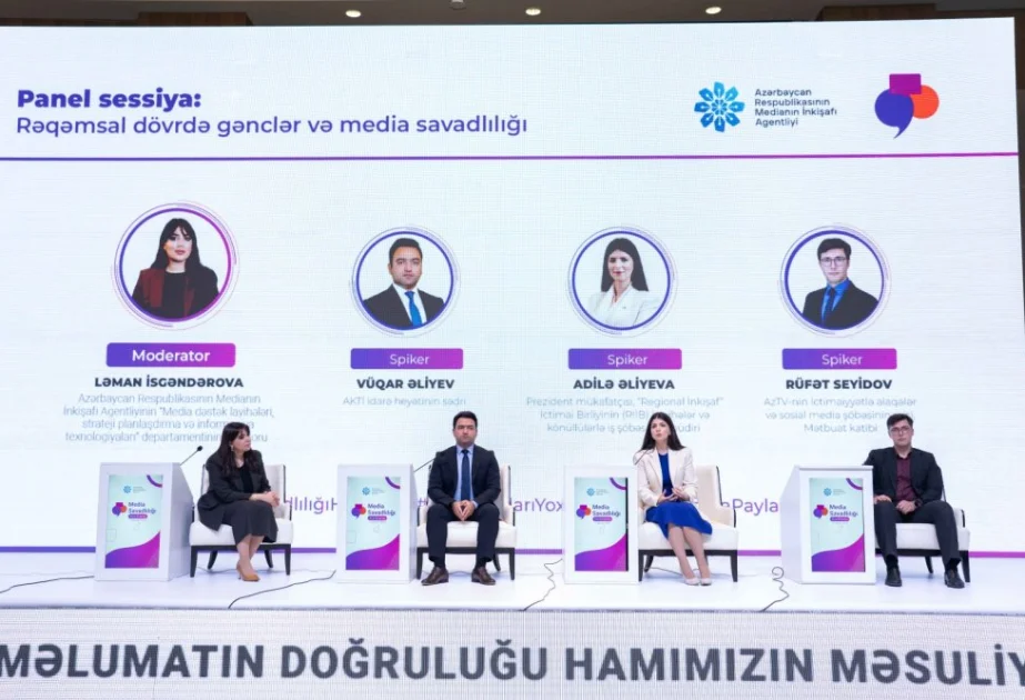 “Rəqəmsal dövrdə gənclər və media savadlılığı” adlı panel sessiya təşkil edilib AZƏRTAC