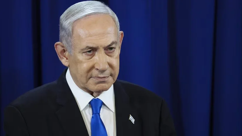 Netanyahu Suriyadakı Hermon dağının zirvəsinə qalxdı VİDEO