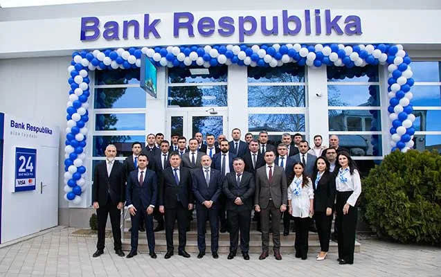 “Bank Respublika” müasir konseptli Goranboy filialını istifadəyə verdi!