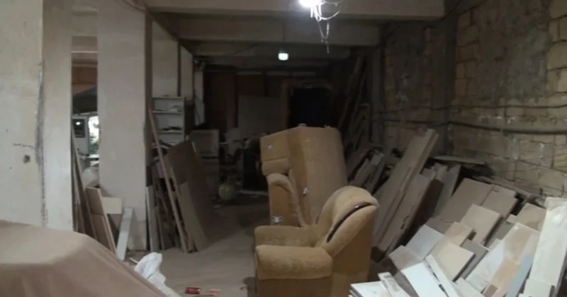 Qurtuluş 93 ün zirzəmisində olan mebel sexinin fəaliyyəti dayandırıldı VİDEO