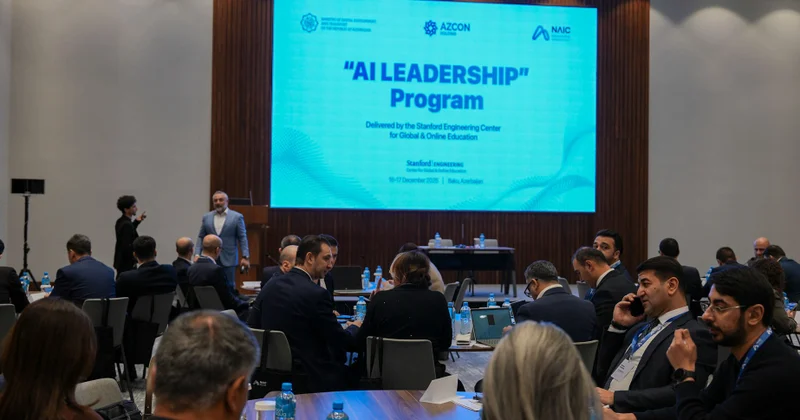 Bakıda dövlət qurumlarının rəhbərləri üçün yüksəksəviyyəli “AI Leadership” təlimi keçirilir