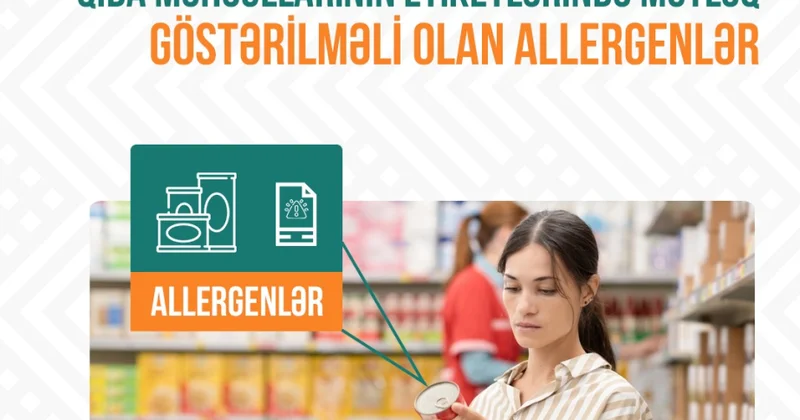 AQTA: Qida məhsullarının etiketində allergenlər mütləq qeyd edilməlidir