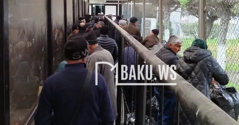 “Saatlardır Biləsuvar gömrük postunda qalmışıq, səbəbini bilmirik” Video