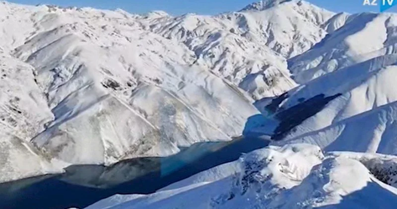 Göyçə gölündən ən yeni görüntülər Möhtəşəm qış mənzərəsi (VİDEO)