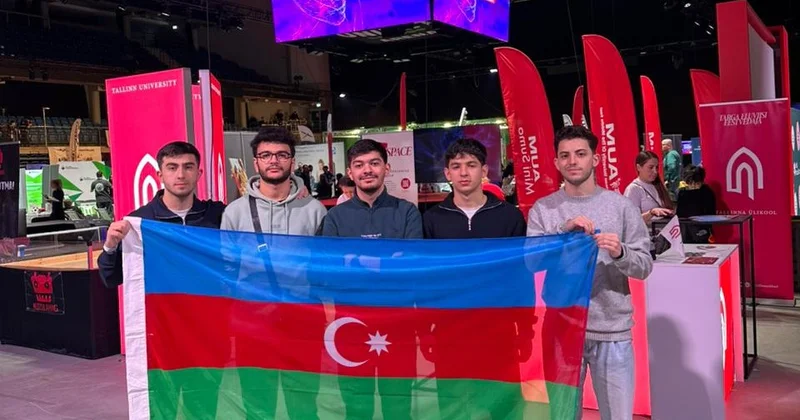 Студенты UNEC заняли 1 е место в стране, 5 е место в мире в конкурсе Robotex International 2025 (ФОТО)