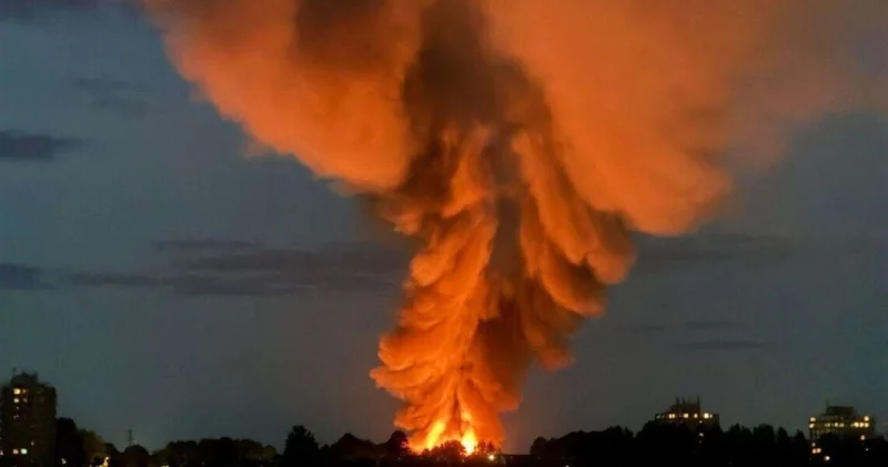 Ukrayna daha bir zavodu vurdu Baza və gəmi də hədəf oldu