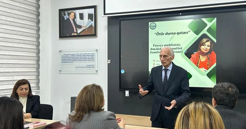 BDU da Əməkdar jurnalist Zemfira Məhərrəmli ilə görüş olub