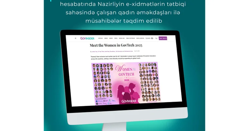 DOST Rəqəmsal İnnovasiyalar Mərkəzinin əməkdaşları ilə müsahibələr “Women in GovTech 2025” hesabatında təqdim edilib