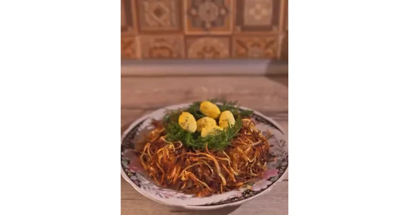 Рецепт салата Гнездо глухаря от Османа Абдуллаева ВИДЕО