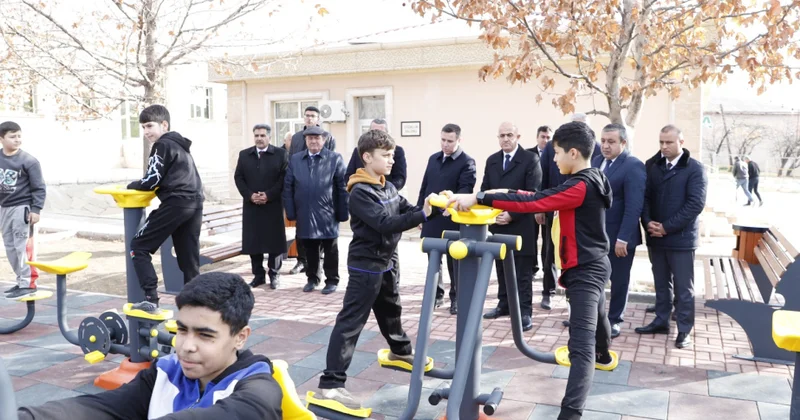 Babək və Şahbuzda açıq hava idman qurğuları istifadəyə verilib
