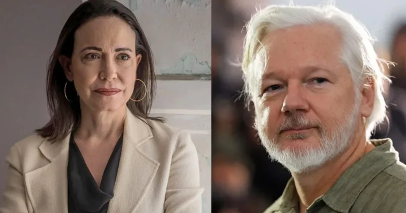 Джулиан Ассанж требует остановить выплату денежной награды Марии Мачадо